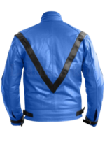 Men Handmade Genuine Leather Michael Jackon Leather Jacket - Image 2