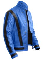 Men Handmade Genuine Leather Michael Jackon Leather Jacket - Image 3