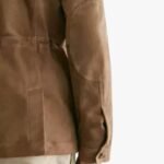 Men Lambskin Tan Suede Leather Jacket Cowboy Style Four Pocket Classy Jacket - Image 3