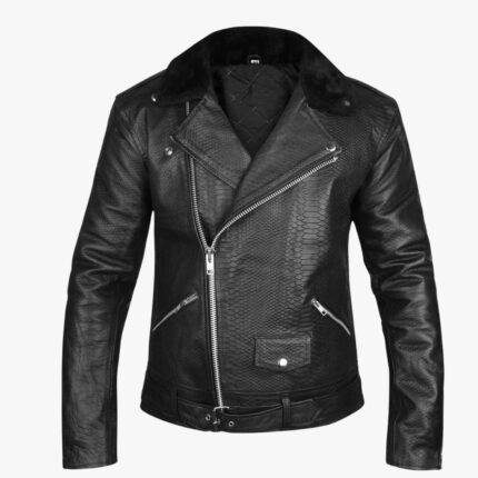 Real Black Lambskin Leather Jacket For Men Biker Classy Casual Leather Jacket