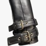 Handmade Women Black Lambskin Motorcycle Biker Leather Jacket With Stylish Button Designer Jacket - Image 5