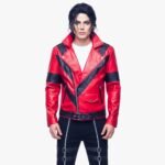 Michael Jackson Thriller Jacket: 80s Red Leather MJ Costume
