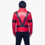 Michael Jackson Thriller Jacket: 80s Red Leather MJ Costume - Image 2