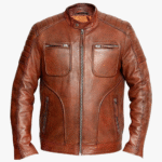 Genuine Double Shade Two Tone Leather Jacket for Men