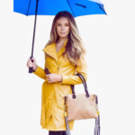 Genuine Yellow Women Stylish Leather Trench Coat - Image 3