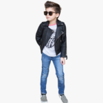 Kids Genuine Leather Jacket Quilted Leather Motorcycle Fashion Jacket