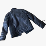 Kids Genuine Leather Jacket Quilted Leather Motorcycle Fashion Jacket - Image 2