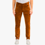 Handmade Leather Suede Pant for Straight Fit Men Pant