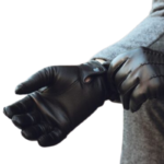 LE CRAZE Premium Black Leather Gloves