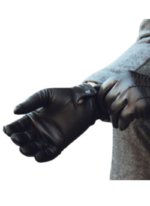 LE CRAZE Premium Black Leather Gloves
