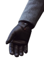 LE CRAZE Premium Black Leather Gloves - Image 2