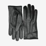 New Genuine Leather Gloves Men's Black Winter Walking Driving with Inside Fur - Image 5
