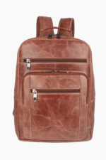 LE CRAZE Genuine Leather Laptop Backpack | Premium Vintage Tan Backpack