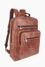 LE CRAZE Genuine Leather Laptop Backpack | Premium Vintage Tan Backpack - Image 4