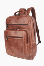 LE CRAZE Genuine Leather Laptop Backpack | Premium Vintage Tan Backpack - Image 2